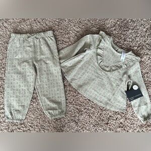 Modern Moments by Gerber Toddler Girl Ruffle Top and Pant Set Size: 2T